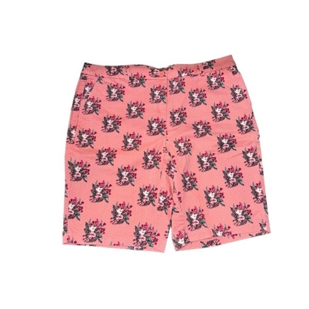 4/$40‎ Juniper + Lime Floral Print Pink Bermuda Shorts